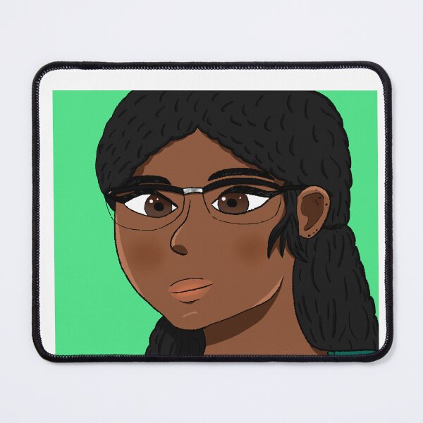 Item preview, Portrait Dark Skinned Woman With Glasses designed and sold by Habilo-Friyah.