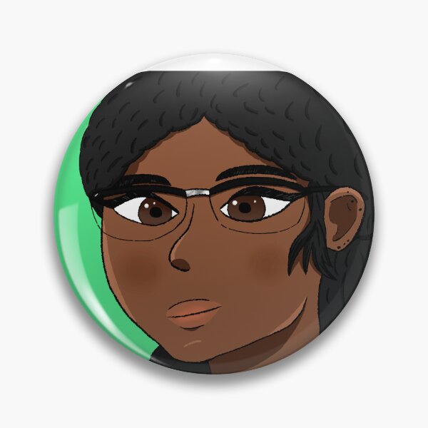 Item preview, Portrait Dark Skinned Woman With Glasses designed and sold by Habilo-Friyah.