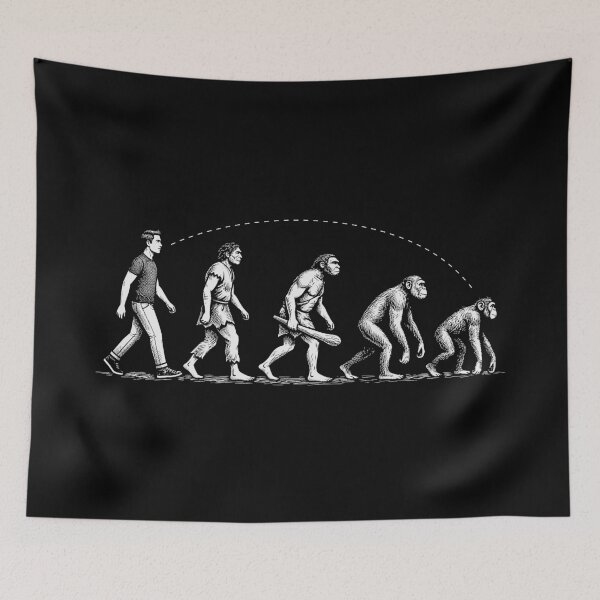 Item preview, Engraving the March of Devolution designed and sold by ModdiesColors.