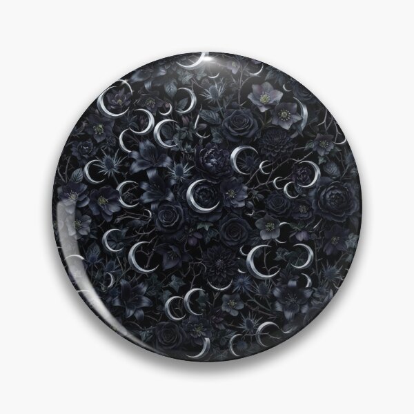 Item preview, Dark Floral Garden With Silver Moons designed and sold by Owcomm.