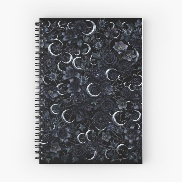 Item preview, Dark Floral Garden With Silver Moons designed and sold by Owcomm.