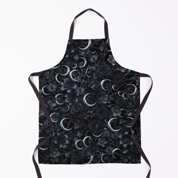 Item preview, Dark Floral Garden With Silver Moons designed and sold by Owcomm.