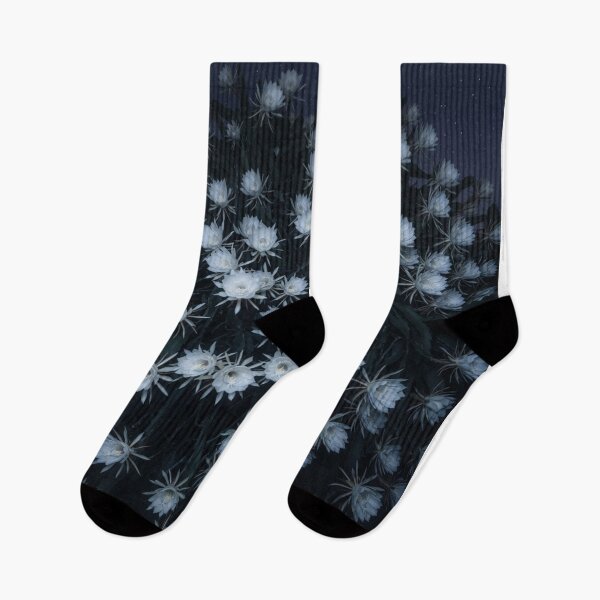 Item preview, White Flowers Blooming Under Midnight Stars designed and sold by Owcomm.