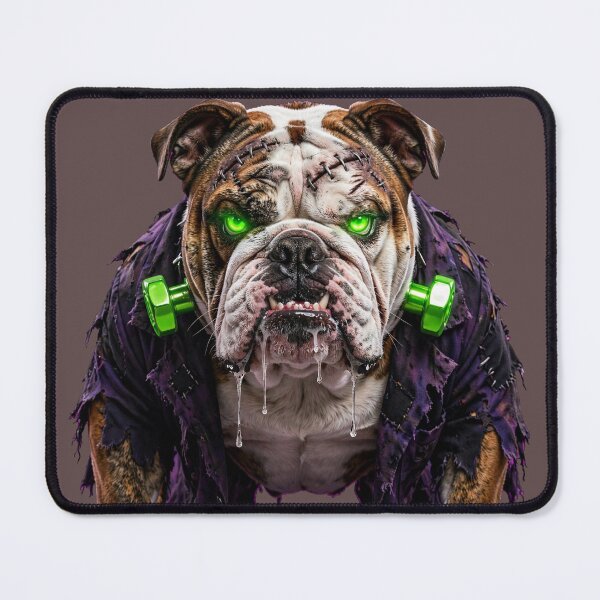 Item preview, Bulldog Frankenstein Neon Green Monster designed and sold by ProPetStudio.