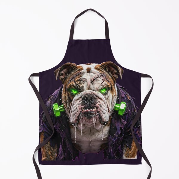 Item preview, Bulldog Frankenstein Neon Green Monster designed and sold by ProPetStudio.
