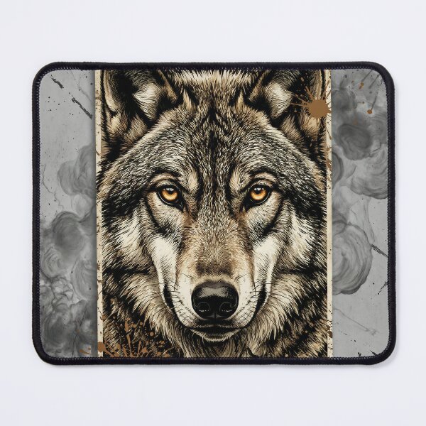 Item preview, Wild Wolf Portrait Grunge Art designed and sold by DIUMERI.