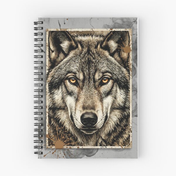 Item preview, Wild Wolf Portrait Grunge Art designed and sold by DIUMERI.