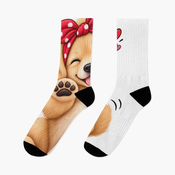 Item preview, Happy Puppy – Cute Bow Dog designed and sold by ✨ Daily Vibe Studio ✨.