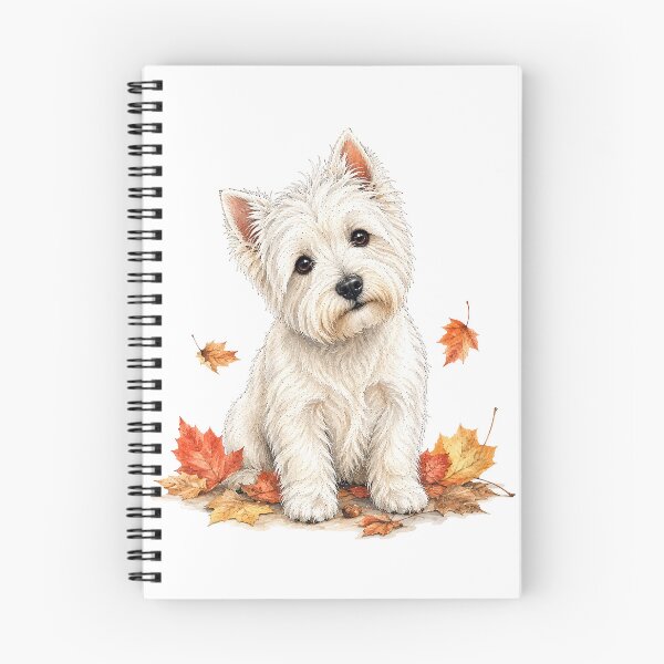 Item preview, Autumn Westie | Cozy Halloween Dog designed and sold by PAPIRO SIGLO XXI.