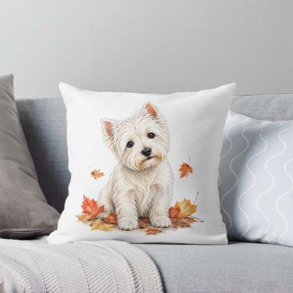 Item preview, Autumn Westie | Cozy Halloween Dog designed and sold by PAPIRO SIGLO XXI.