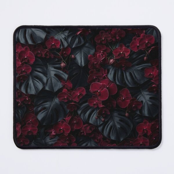 Item preview, Dark Moody Floral Monstera Leaves Pattern designed and sold by Owcomm.