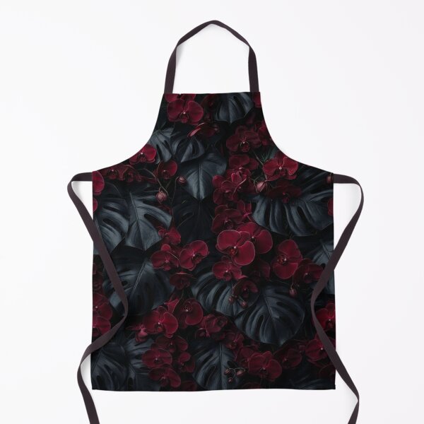 Item preview, Dark Moody Floral Monstera Leaves Pattern designed and sold by Owcomm.