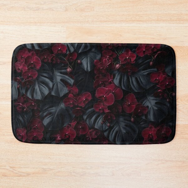 Item preview, Dark Moody Floral Monstera Leaves Pattern designed and sold by Owcomm.