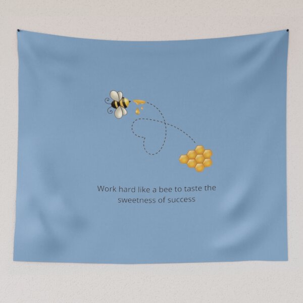 Item preview, Cute Bee and honeycomb line art minimalist design designed and sold by Hager-AboAllil.