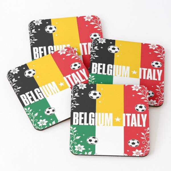 Item preview, Belgium italy minimalist football match poster  designed and sold by Nexus Space.