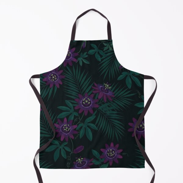 Item preview, Dark Tropical Passionflower Botanical Pattern designed and sold by Owcomm.