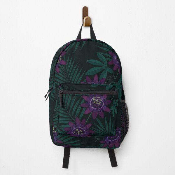 Item preview, Dark Tropical Passionflower Botanical Pattern designed and sold by Owcomm.