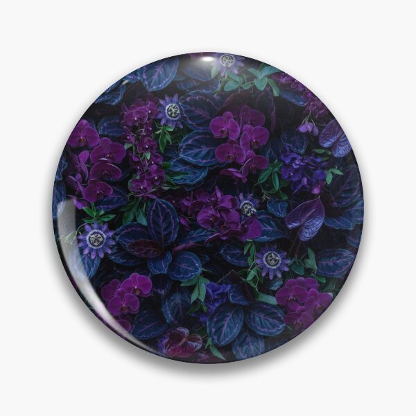 Item preview, Dark Purple Floral Garden Botanical Pattern designed and sold by Owcomm.