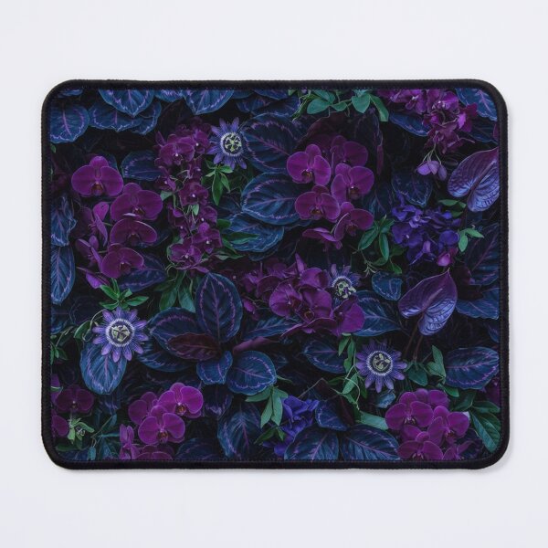Item preview, Dark Purple Floral Garden Botanical Pattern designed and sold by Owcomm.
