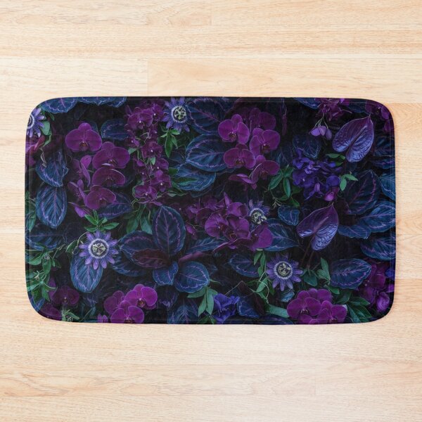 Item preview, Dark Purple Floral Garden Botanical Pattern designed and sold by Owcomm.