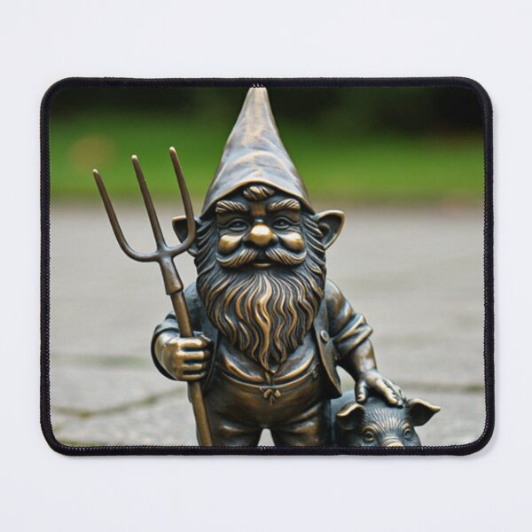 Item preview, Wroclaw Gnome Farmer With Pig designed and sold by Purrfecta.