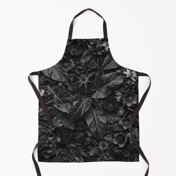 Item preview, Dark Botanical Garden Black And White Floral Pattern designed and sold by Owcomm.