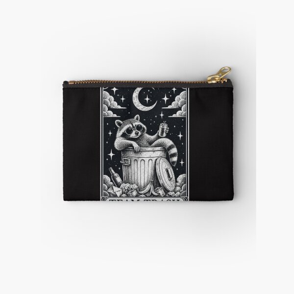 Item preview, Tarot Card Vintage Team Trash Crescent Moon Opossum Raccoon designed and sold by Clairenity Studio.