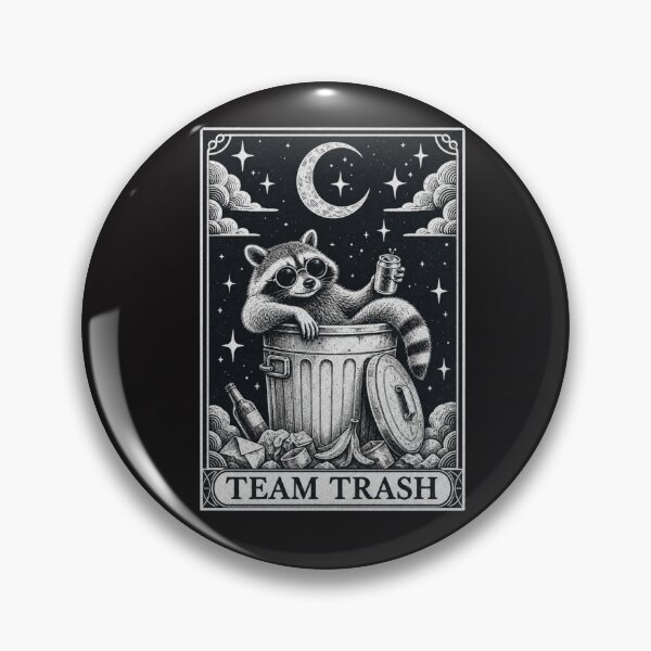 Item preview, Tarot Card Vintage Team Trash Crescent Moon Opossum Raccoon designed and sold by Clairenity Studio.