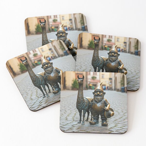 Item preview, Wroclaw Gnome With Llama designed and sold by Purrfecta.