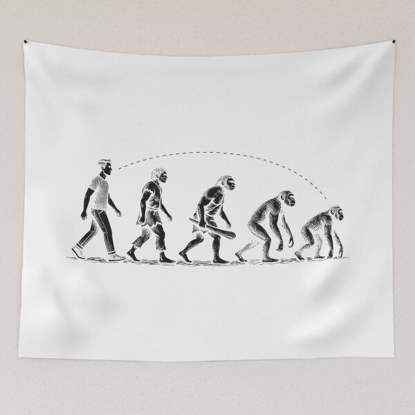 Item preview, Human to Primate Reverse Evolution designed and sold by ModdiesColors.