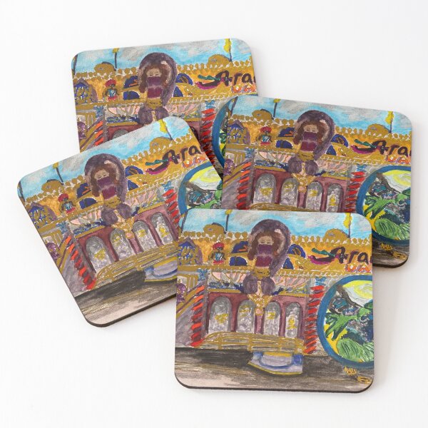 Item preview, Arabian Daze Fun House – Carnival Watercolor Art designed and sold by BirdandaBrush.