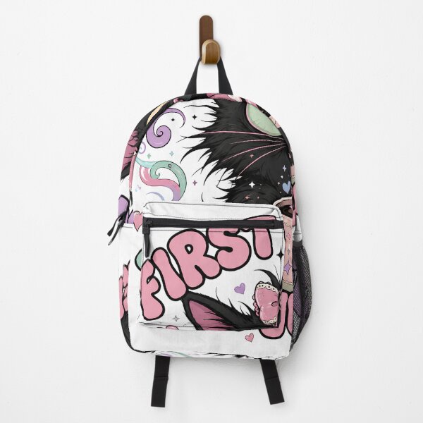 Item preview, First Coffee Then Judgment Crazy Black Cat Kawaii designed and sold by Retro Whiskers.