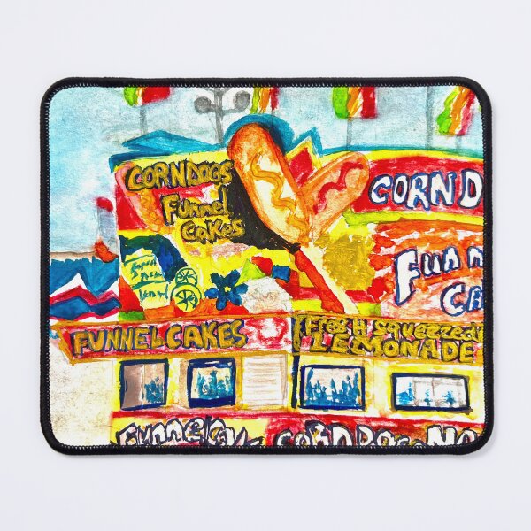 Item preview, Carnival Food Stand Watercolor Art designed and sold by BirdandaBrush.