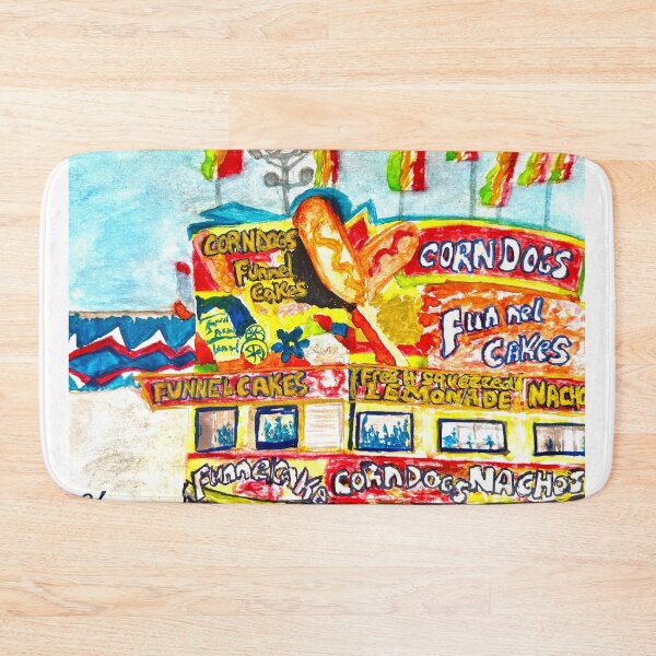 Item preview, Carnival Food Stand Watercolor Art designed and sold by BirdandaBrush.