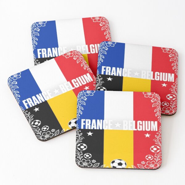 Item preview, France Belgium minimalist football match poster  designed and sold by Nexus Space.