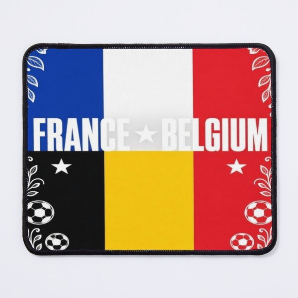 Item preview, France Belgium minimalist football match poster designed and sold by Nexus Space.