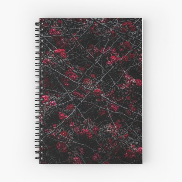 Item preview, Dark Red Roses Thorns Gothic Floral Pattern designed and sold by Owcomm.