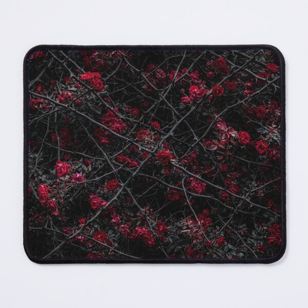 Item preview, Dark Red Roses Thorns Gothic Floral Pattern designed and sold by Owcomm.