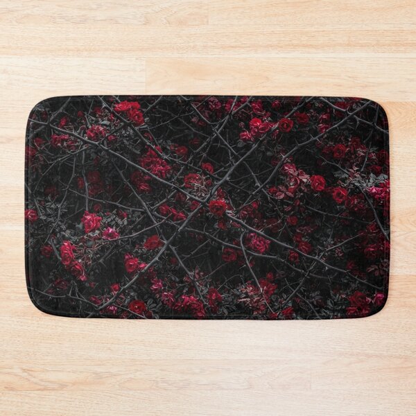 Item preview, Dark Red Roses Thorns Gothic Floral Pattern designed and sold by Owcomm.