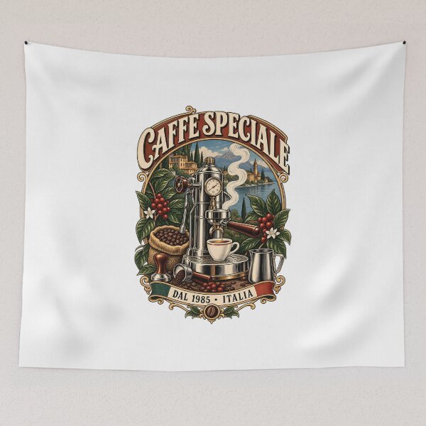 Item preview, Vintage Retro Italian Espresso Bar  designed and sold by KawaiiOrbit.