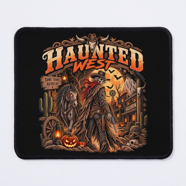 Item preview, Haunted West Skeleton Cowboy Halloween Western designed and sold by afr-saad.