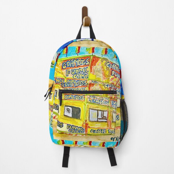 Item preview, Carnival Food Stand Watercolor – Ferris Wheel Fairground Art designed and sold by BirdandaBrush.