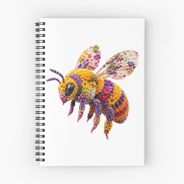 Item preview, Beautiful Floral Bee Made of Colorful Flowers designed and sold by Snurly.