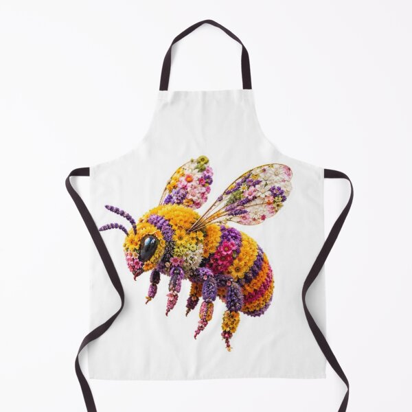 Item preview, Beautiful Floral Bee Made of Colorful Flowers designed and sold by Snurly.