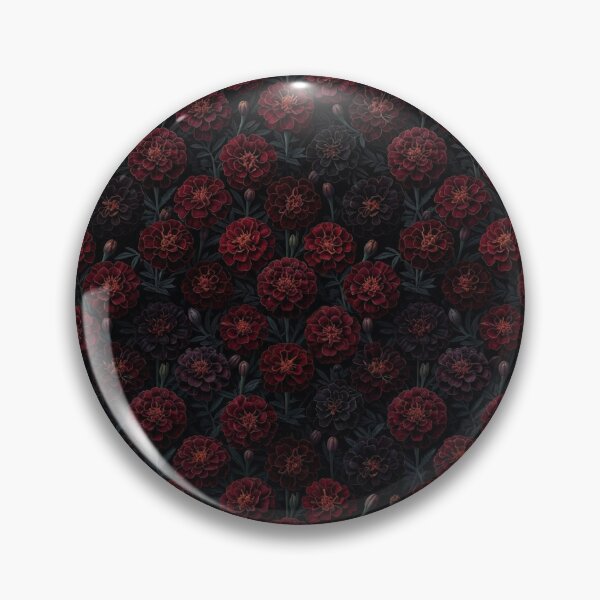 Item preview, Dark Marigold Floral Botanical Dark Academia Pattern designed and sold by Owcomm.
