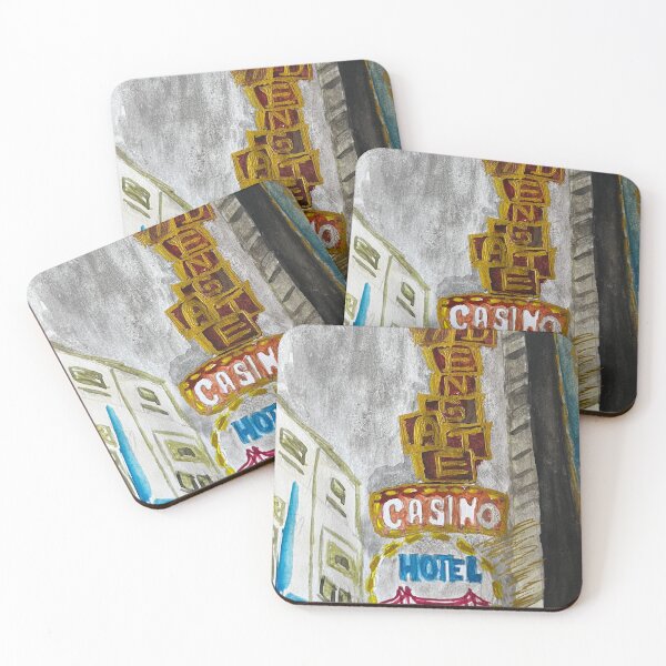 Item preview, Golden Gate Hotel & Casino Sign – Vintage Las Vegas Painting designed and sold by BirdandaBrush.