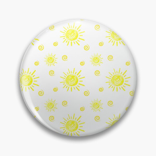 Item preview, yellow sun pattern on a white background designed and sold by Zhanna LL.