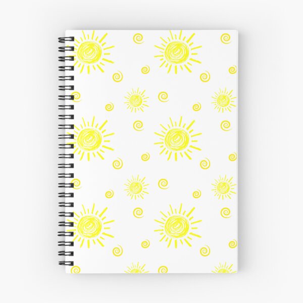 Item preview, yellow sun pattern on a white background designed and sold by Zhanna LL.