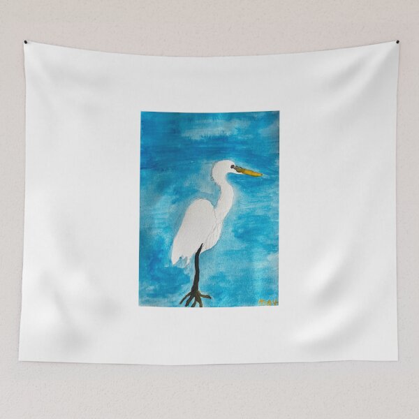 Item preview, Astute heron designed and sold by BirdandaBrush.