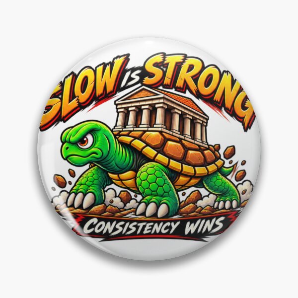 Item preview, Slow Is Strong – Consistency Wins Turtle Motivation designed and sold by AMIR PRO .